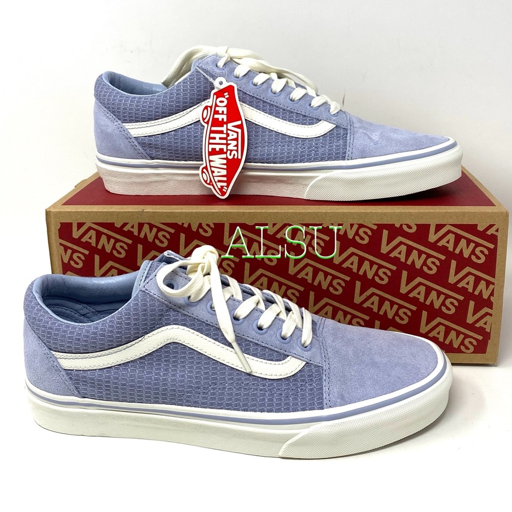 VANS Old Skool Suede Multi Woven Blue Grey Men’s - Picture 4 of 9